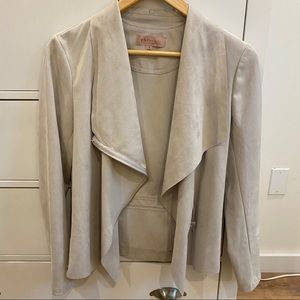 Faux Suede Moto Jacket